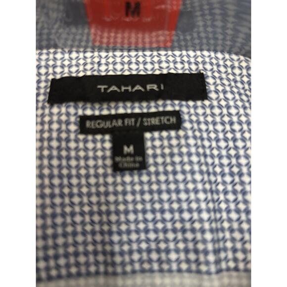 Tahari Stretch Luxe Woven Men's Long Sleeve Dress Shirt Regular Fit Soft Medium - Picture 3 of 4